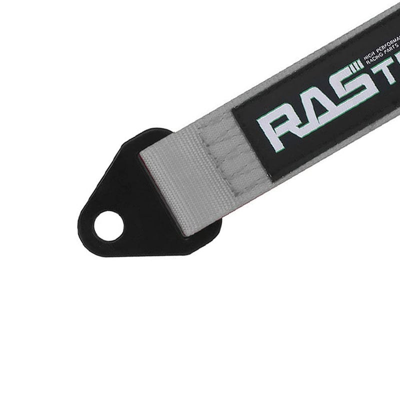RASTP حزام الحد من RASTP، حزام ربط رباعي ممتاز، حزام محور السيارة، أشرطة ربط عجلة الشاحنة، حزام ربط لأسفل مع قوة حزام 10,000 رطل (10 بوصة، رمادي) - Image 5